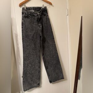 SHEIN Dark grey wide leg jeans size medium